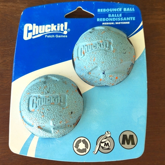 NWT Chuckit! Rebounce ball two-pack - M (2.5 inches) - Picture 1 of 5